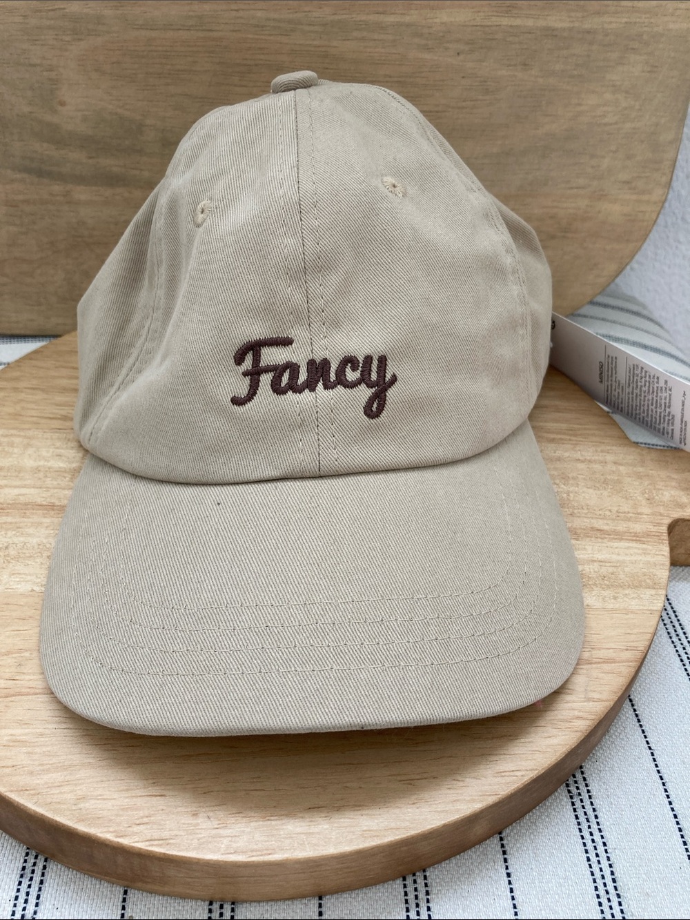 SALE! NWT Fancy Embroidered Kids Beige Baseball Cap